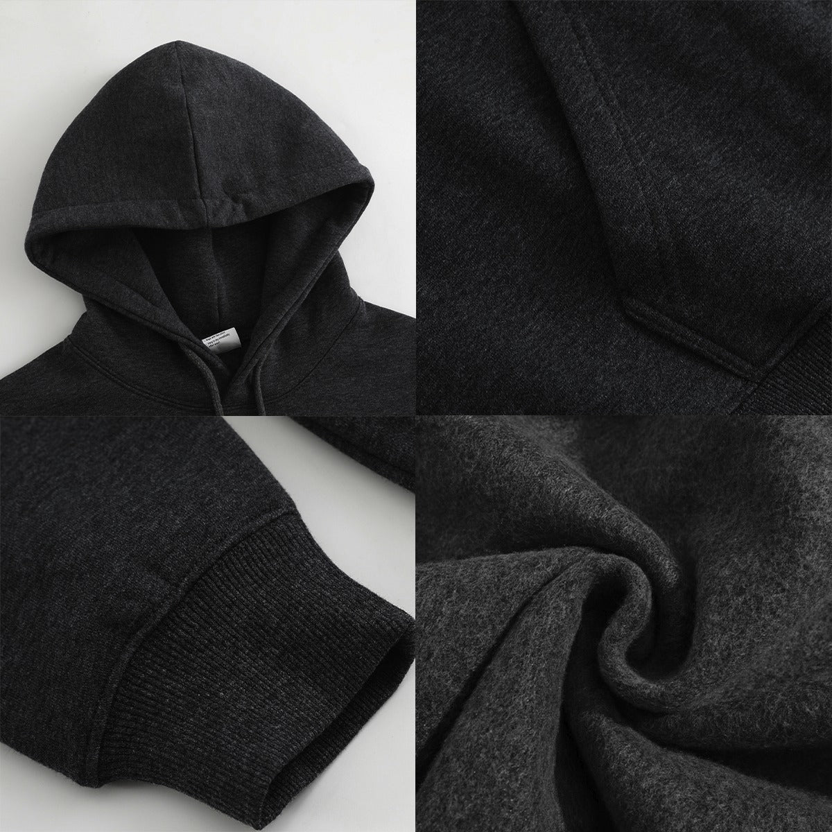 Happy Holidays Black Metal Hoodie