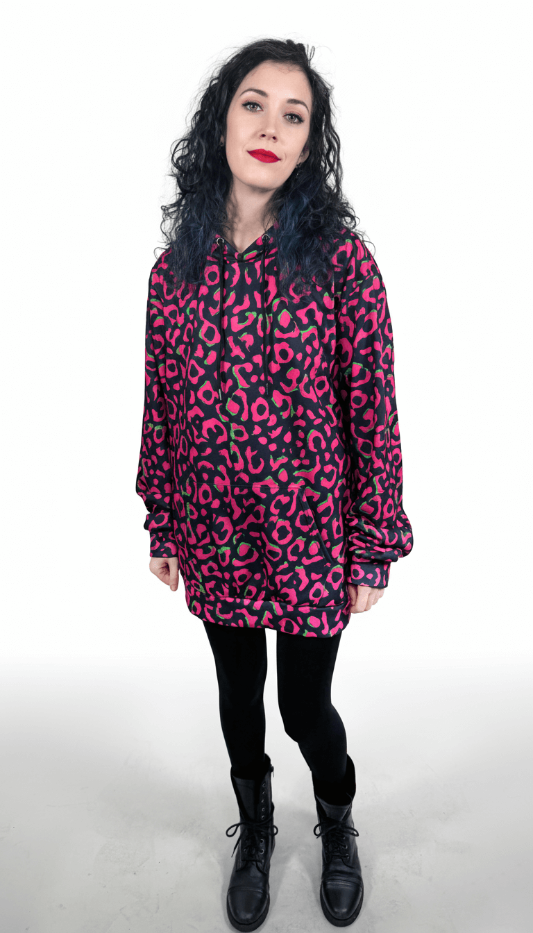 Neon//Cheetah Hoodie