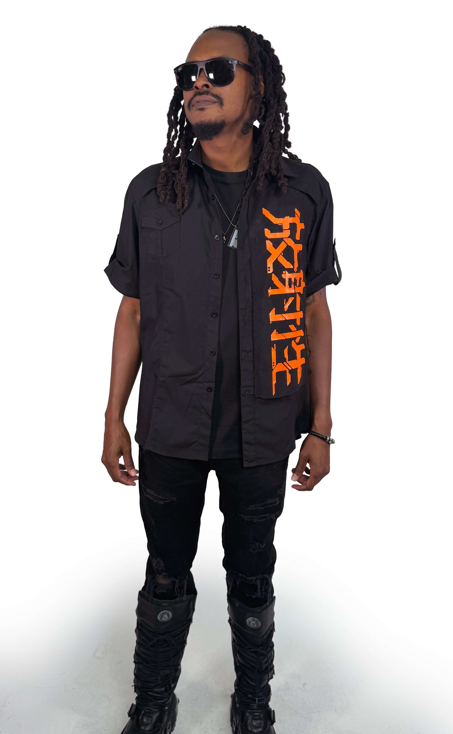 Radioactive//Kanji Cyberpunk UV shirt