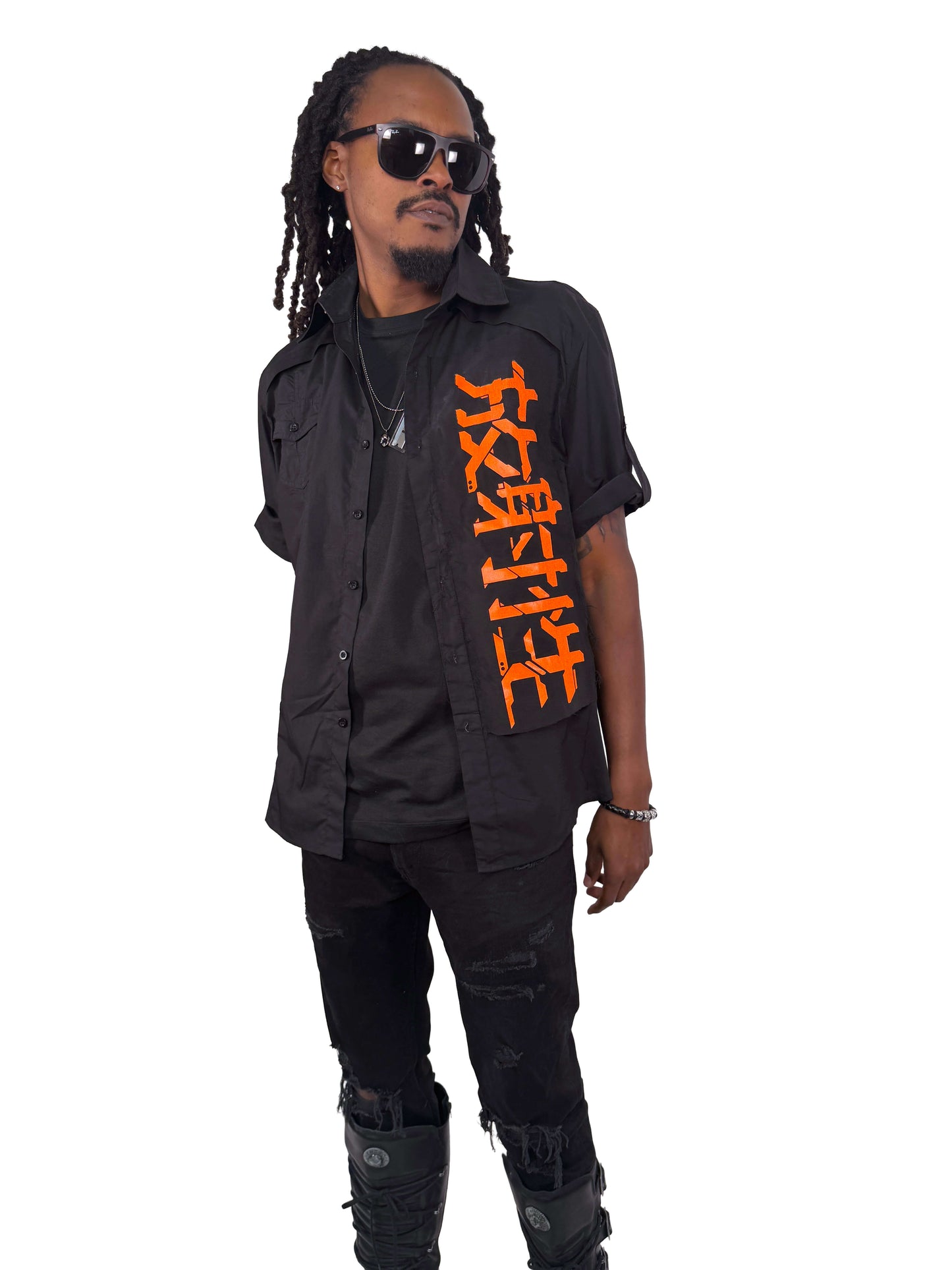 Radioactive//Kanji Cyberpunk UV shirt