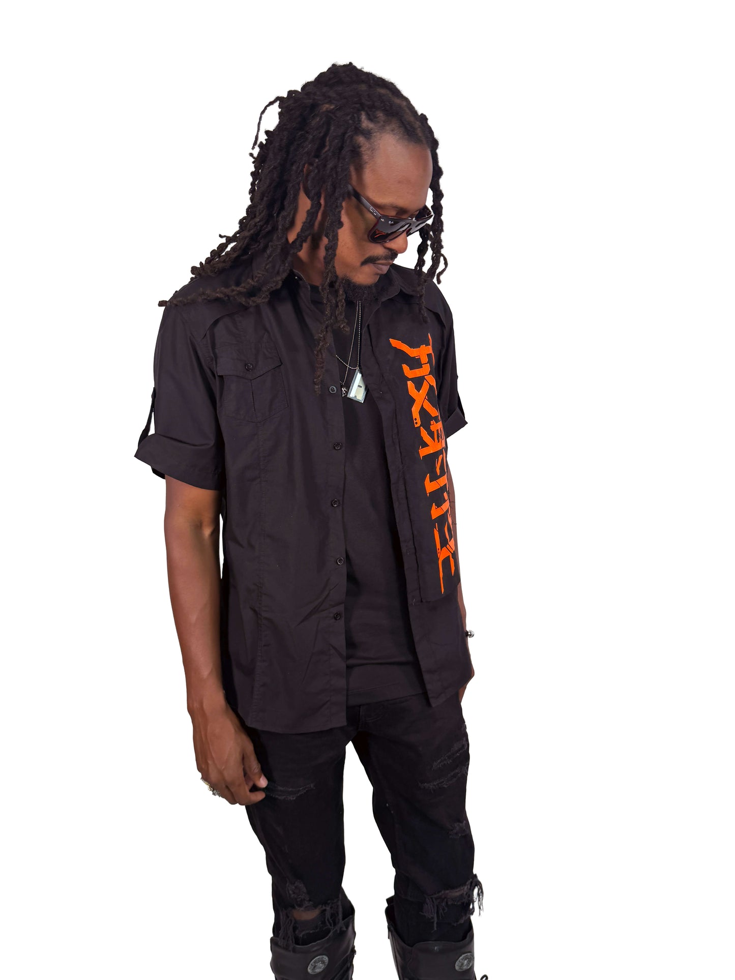 Radioactive//Kanji Cyberpunk UV shirt
