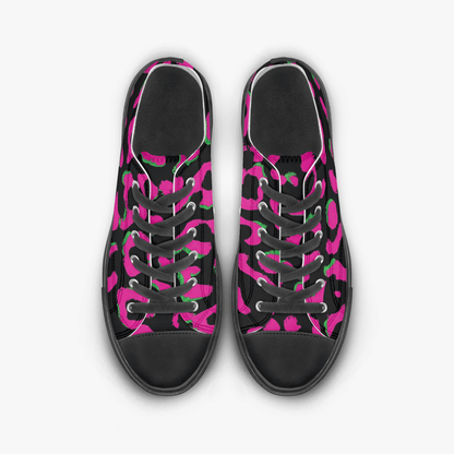 Neon//Cheetah low tops