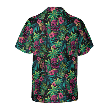 Neon Paradise Hawaiian Shirt [[LavaLuau x Triskeleton Collab]]