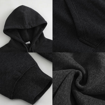 Happy Holidays Black Metal Hoodie