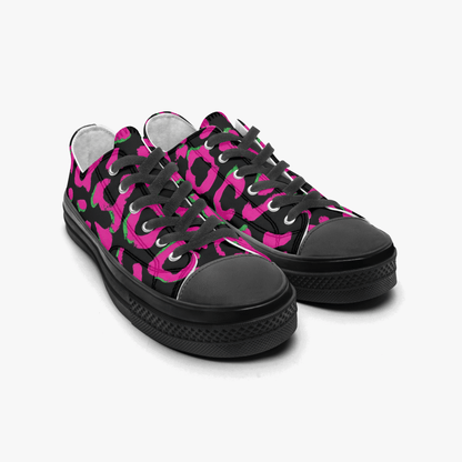Neon//Cheetah low tops