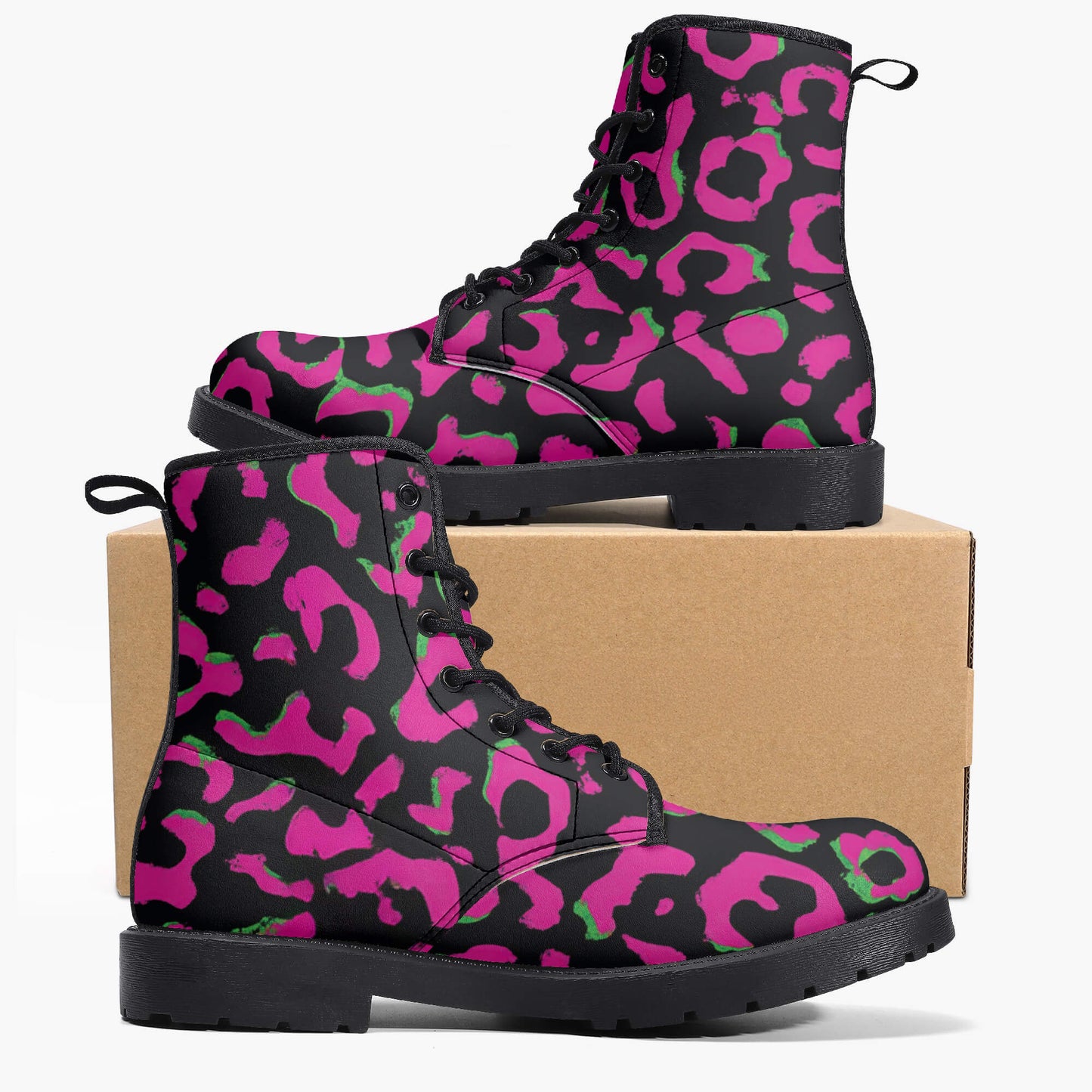 Neon//Cheetah Stomp Boots