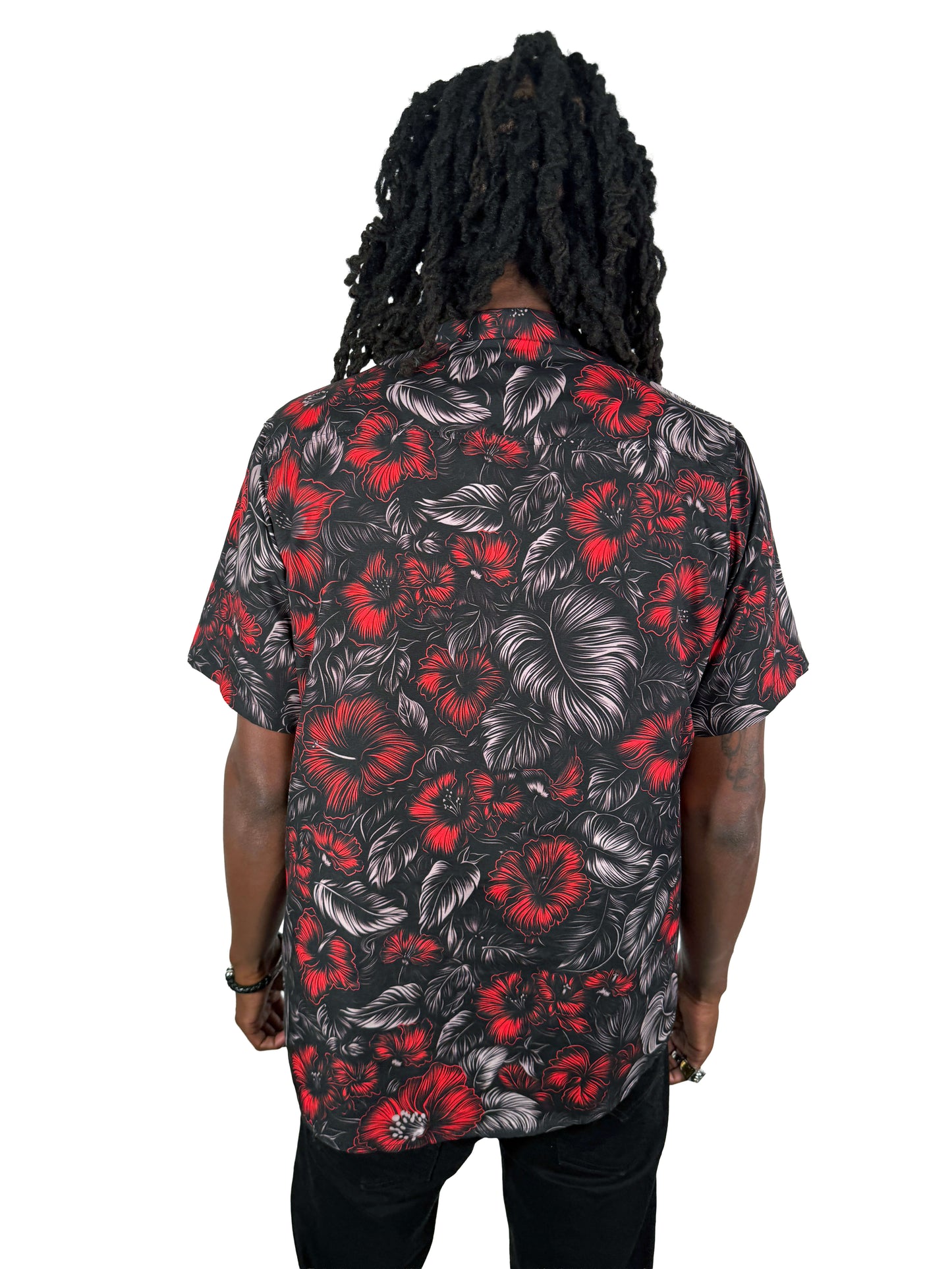 Midnigt Bloom Hawaiian Shirt [[LavaLuau x Triskeleton Collab]]
