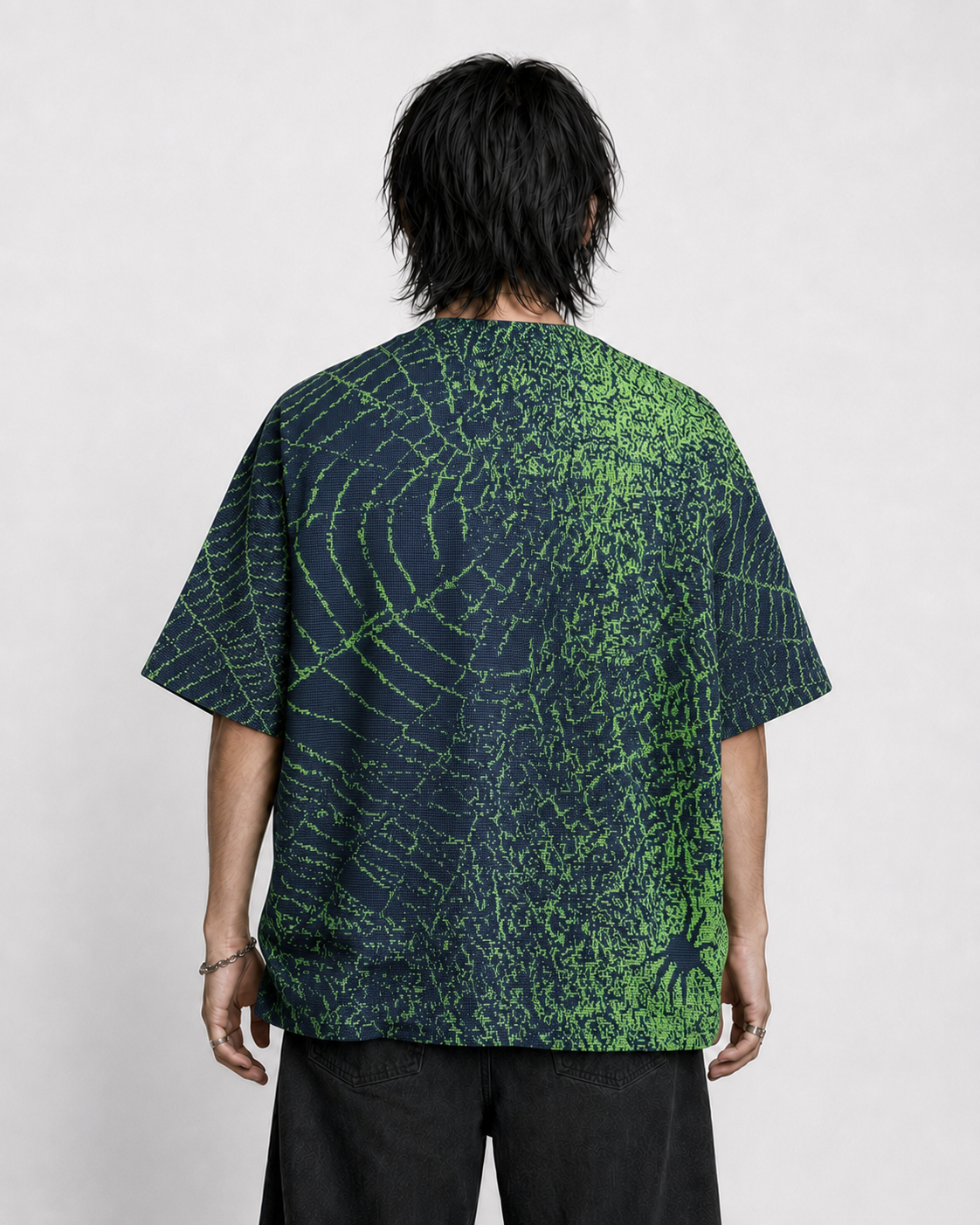 code//spider drop shoulder tee