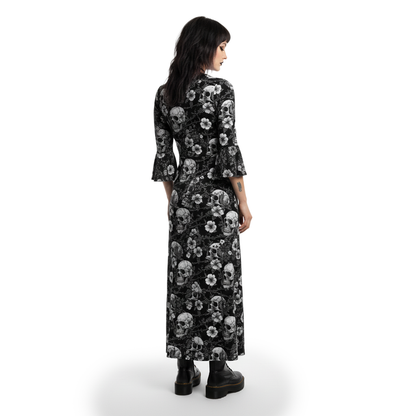 Barbed//Skull Maxi Dress
