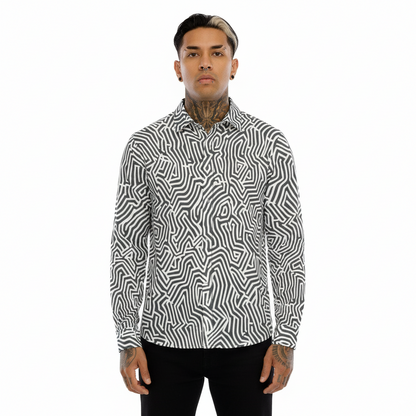 Labyrinth//Lines long sleeve