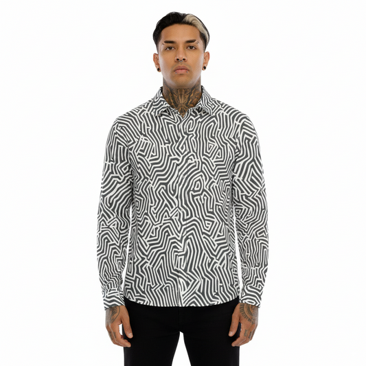 Labyrinth//Lines long sleeve
