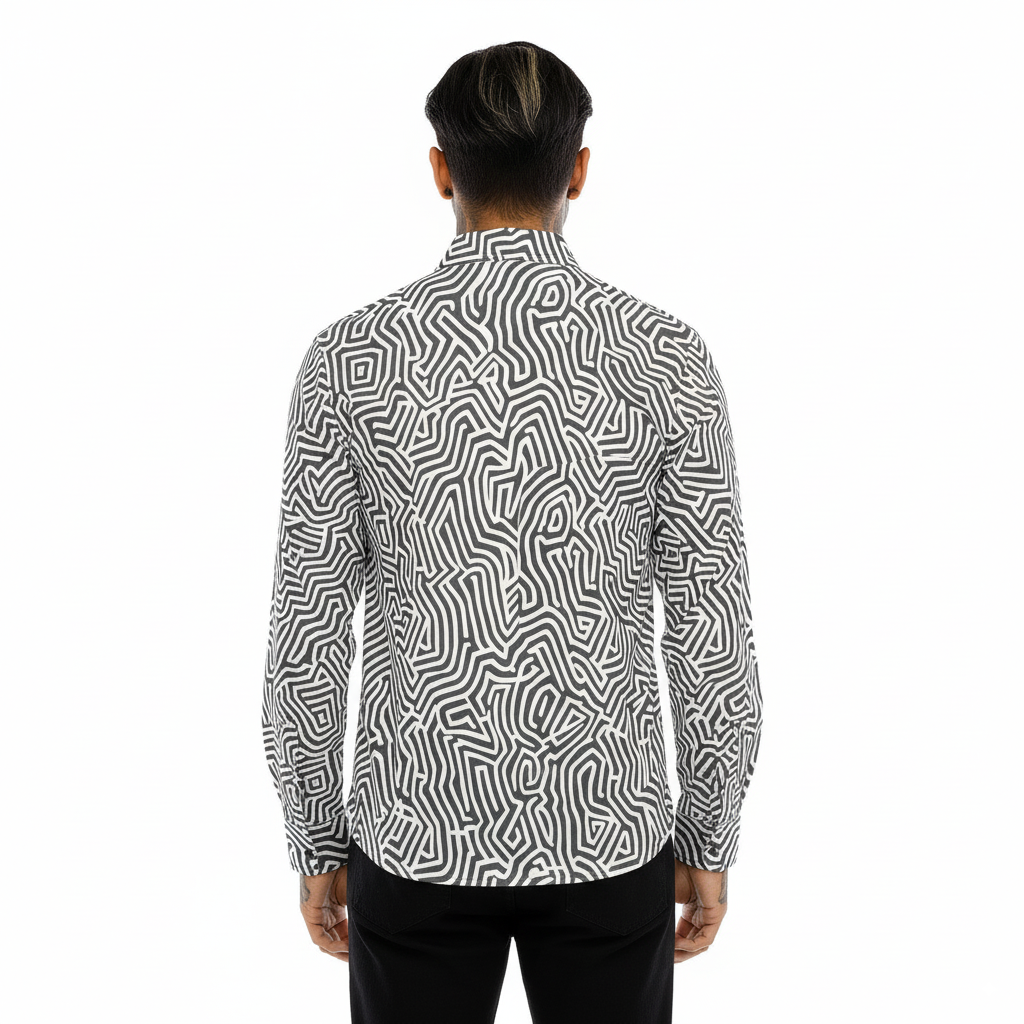 Labyrinth//Lines long sleeve