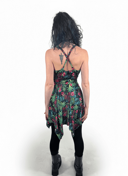 Neon Paradise Handkerchief Dress [[LavaLuau x Triskeleton Collab]]