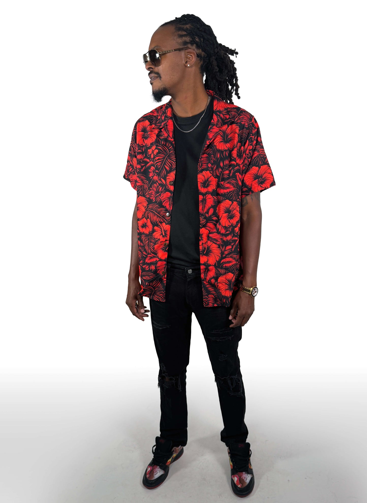 Flora Obscura Hawaiian Shirt [[LavaLuau x Triskeleton Collab]]
