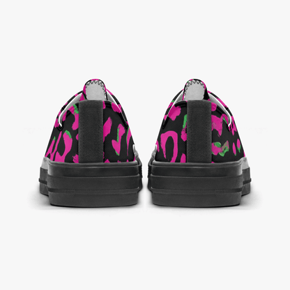 Neon//Cheetah low tops