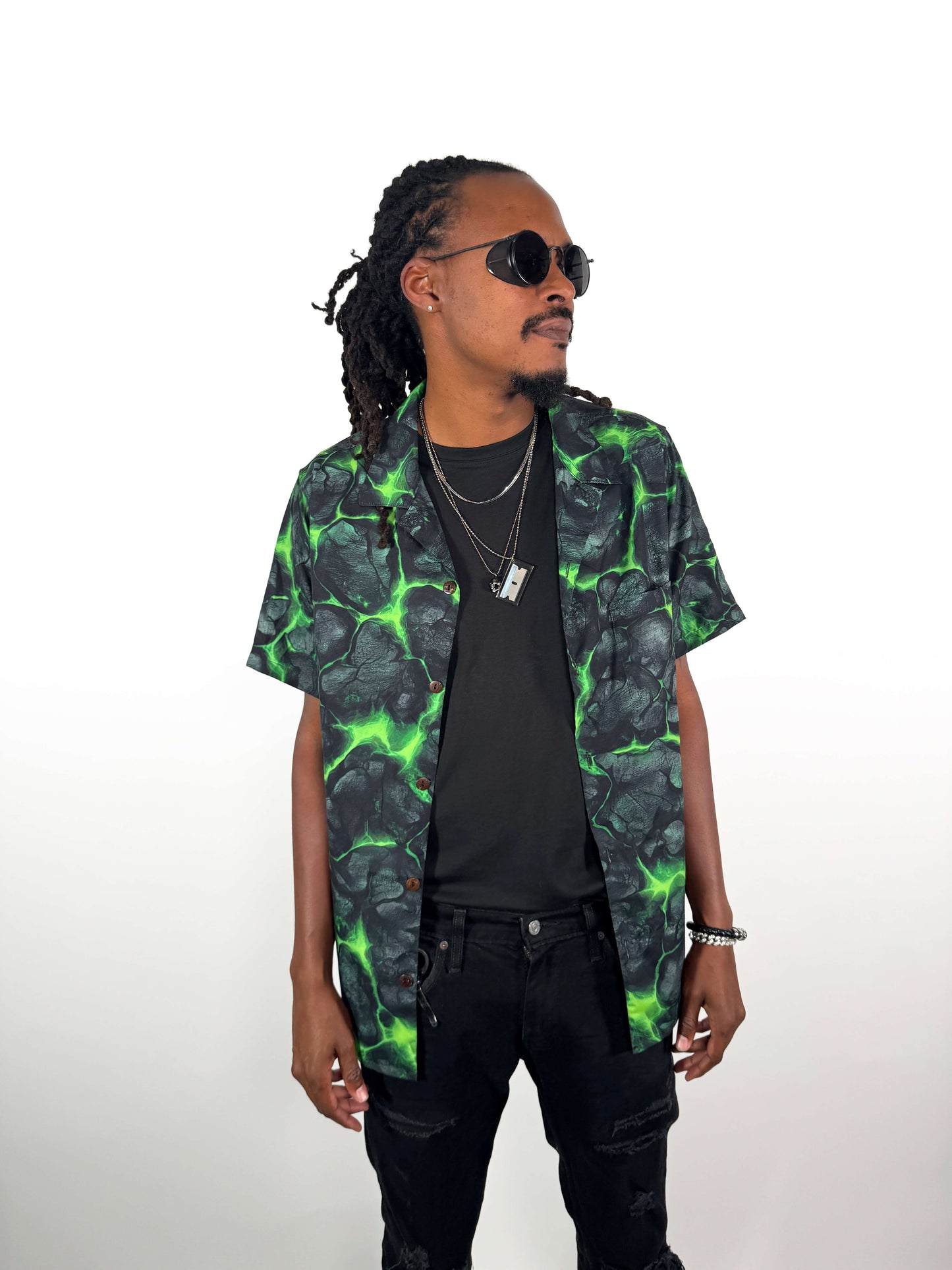 Acid Bloom Hawaiian Shirt [[LavaLuau x Triskeleton Collab]]
