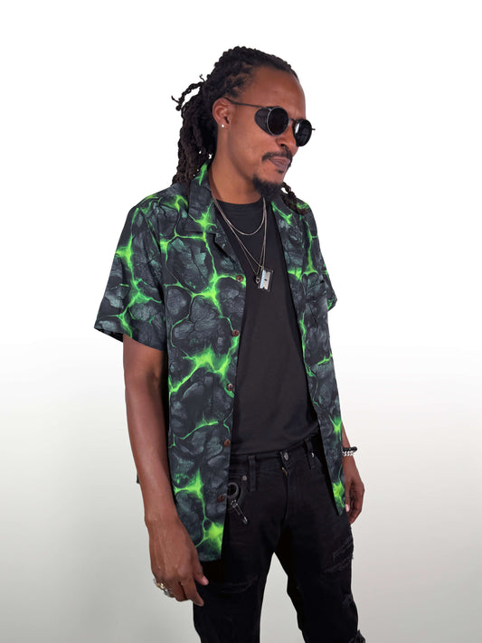 Acid Bloom Hawaiian Shirt [[LavaLuau x Triskeleton Collab]]