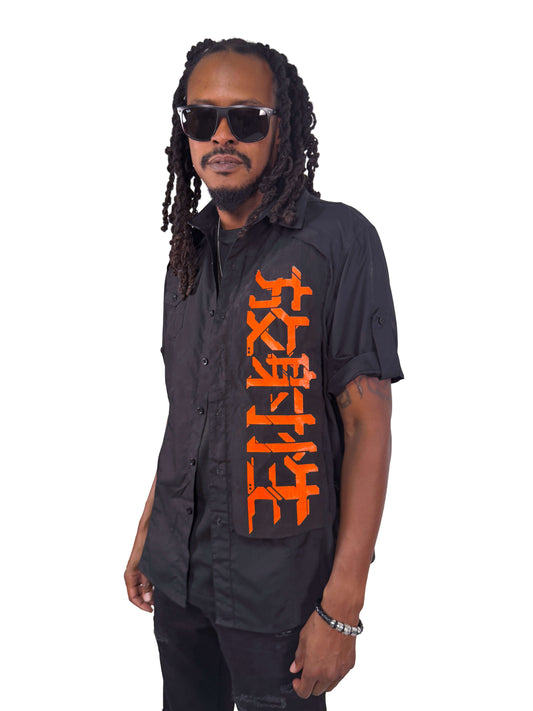 Radioactive//Kanji Cyberpunk UV shirt