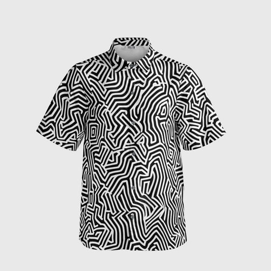 Labyrinth Lines button down