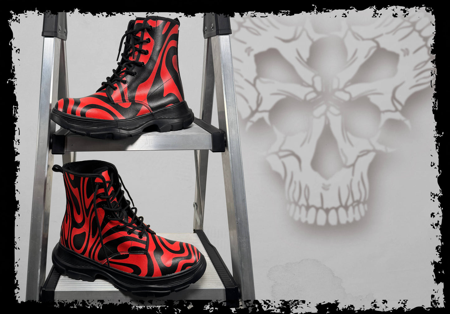 Psycho//Stripes Boots