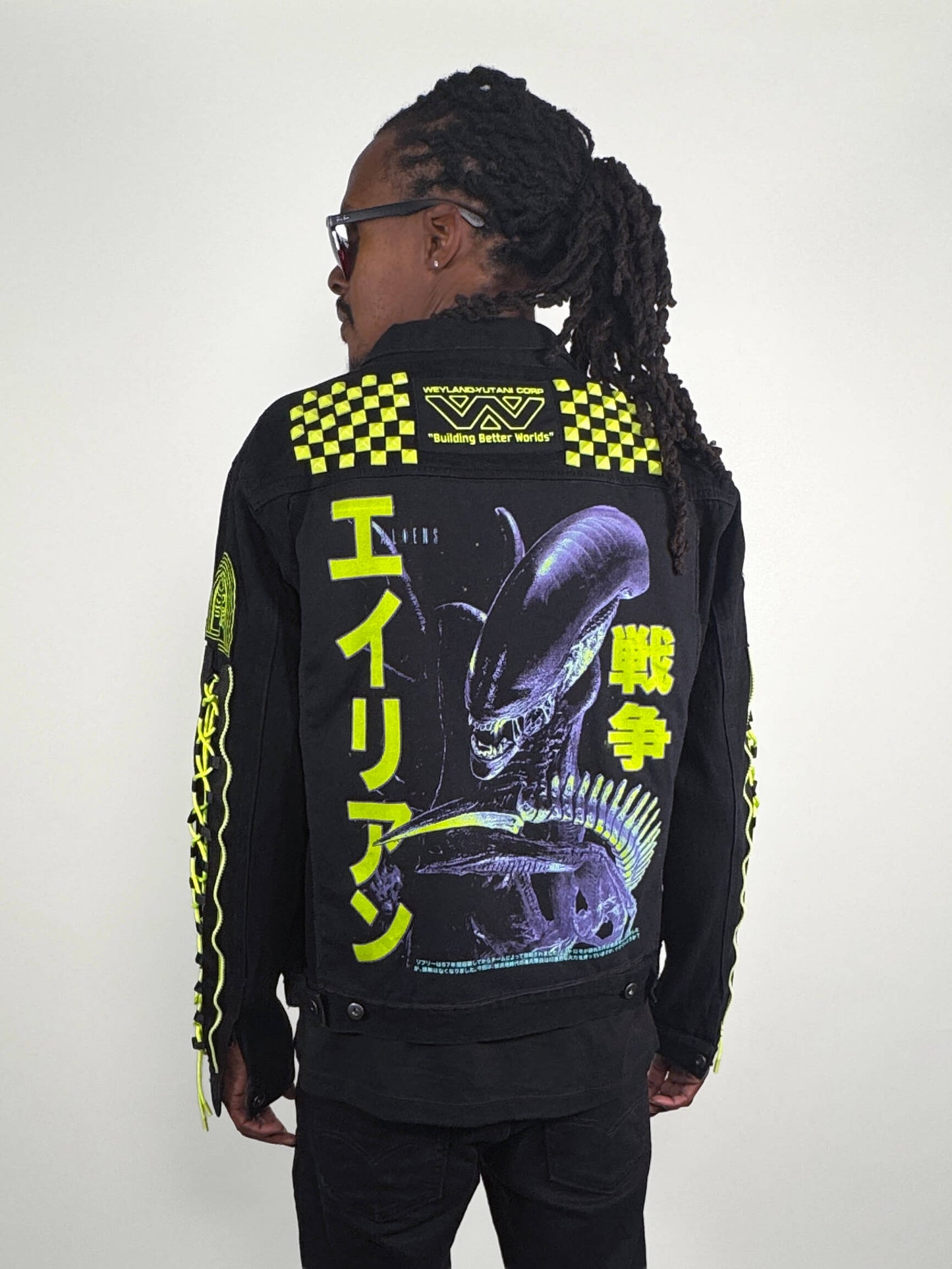 Alien//Battle Jacket [[Upcycled Art Jacket]] [[One-of-One]]