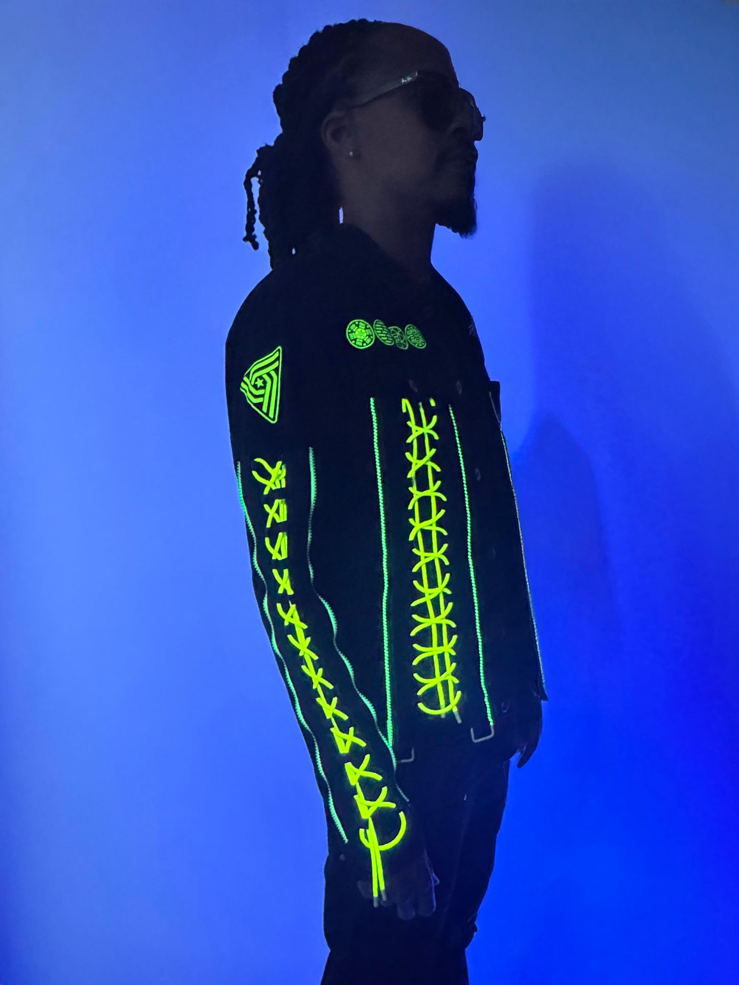 Alien//Battle Jacket [[Upcycled Art Jacket]] [[One-of-One]]