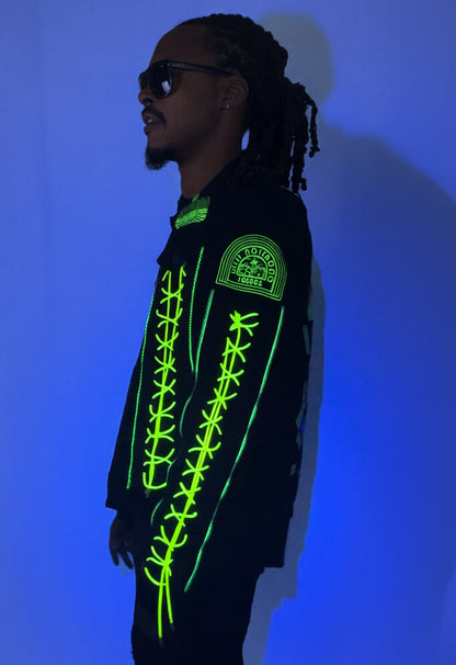 Alien//Battle Jacket [[Upcycled Art Jacket]] [[One-of-One]]