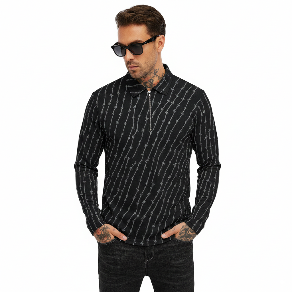 Barbed//Zipped Long Sleeve [[Low Stock]]